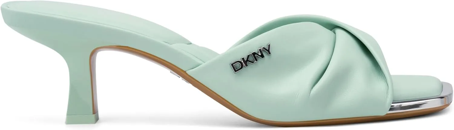 DKNY Women's Jolaine Twist Heel Sandal Mule Heeled