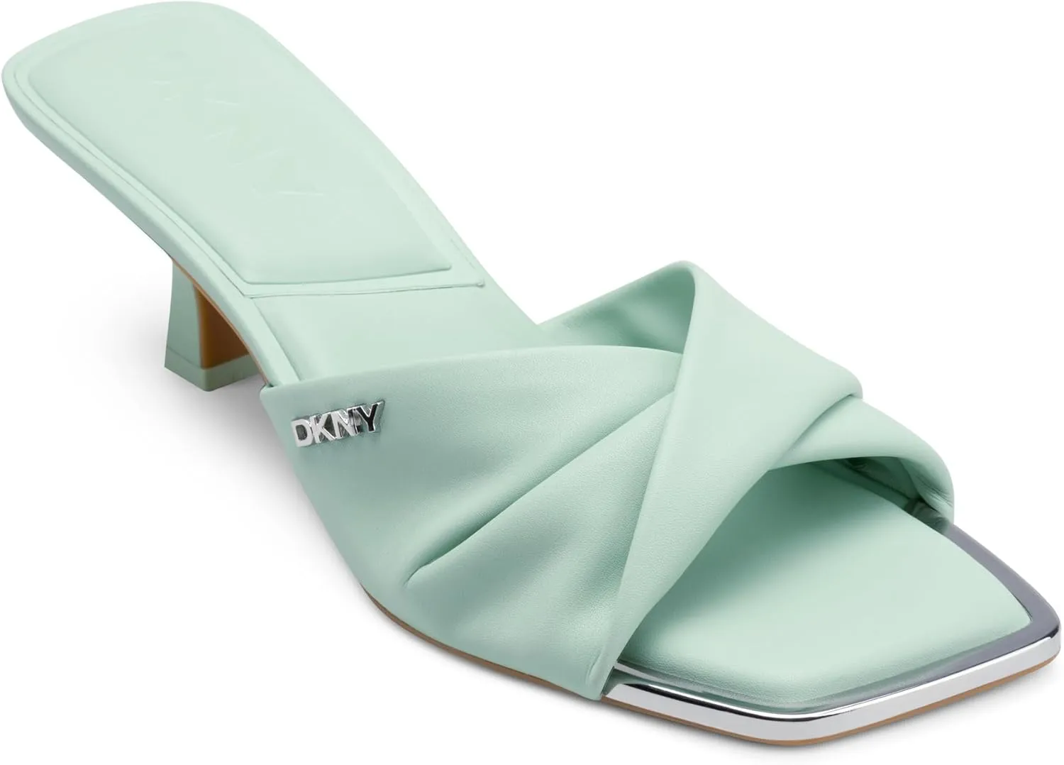 DKNY Women's Jolaine Twist Heel Sandal Mule Heeled