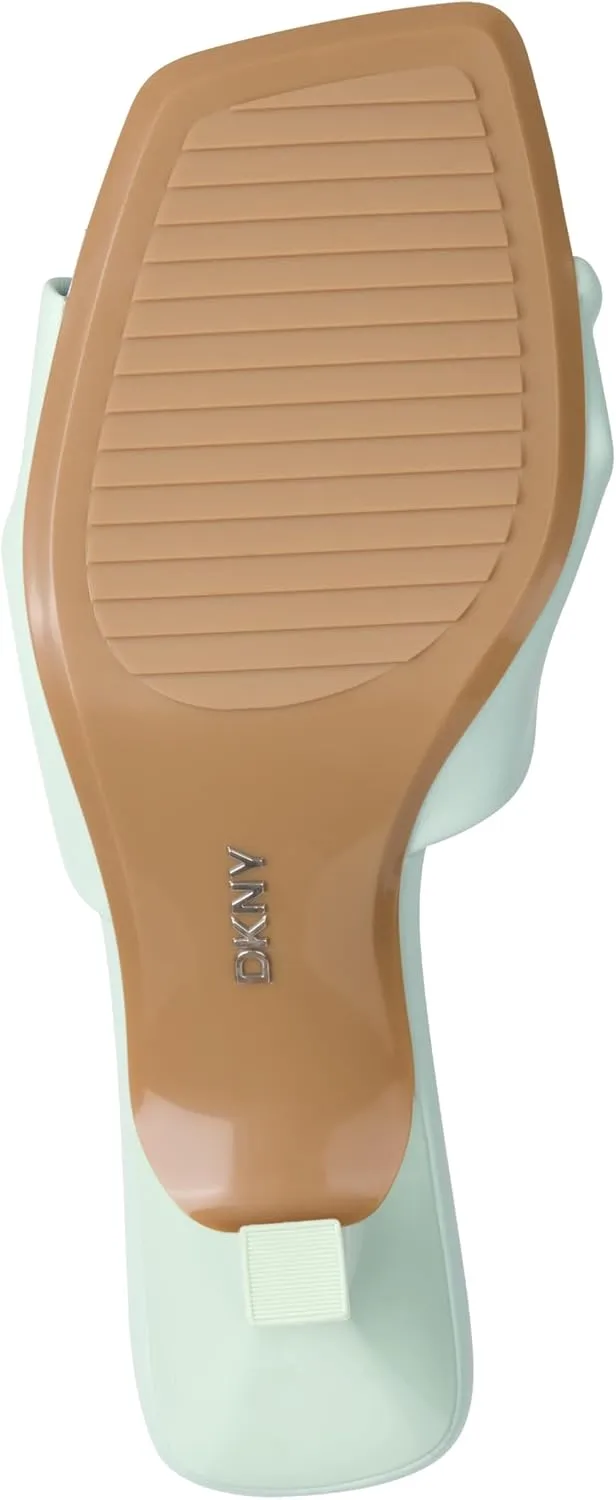DKNY Women's Jolaine Twist Heel Sandal Mule Heeled