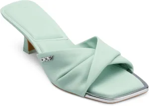 DKNY Women's Jolaine Twist Heel Sandal Mule Heeled
