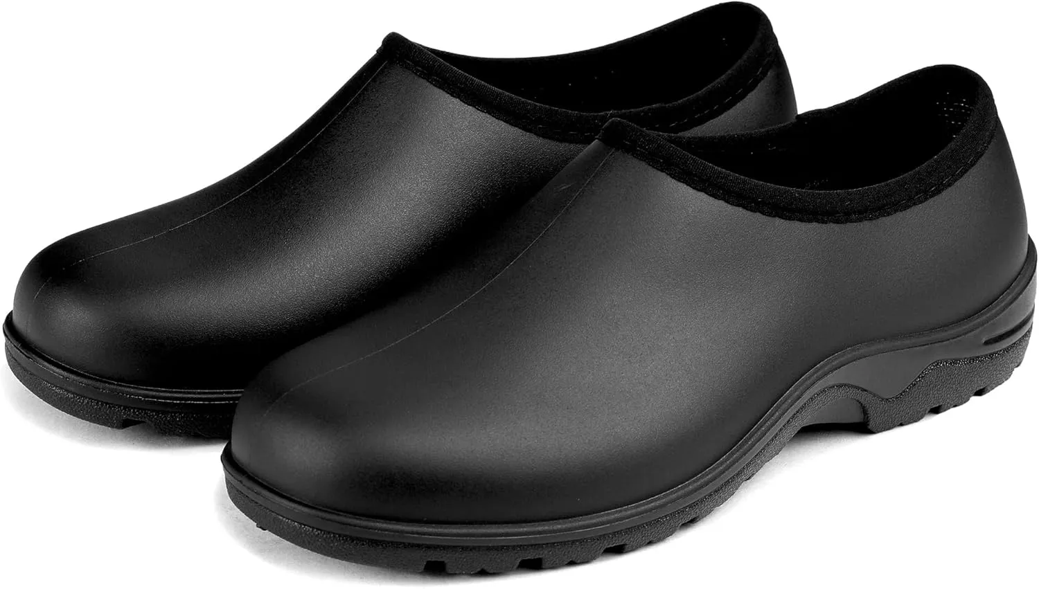 DKSUKO Men's Waterproof Garden Shoes Rain Boots for Men,Outdoor Slip On Garden Clogs with Anti-Slip Outsole