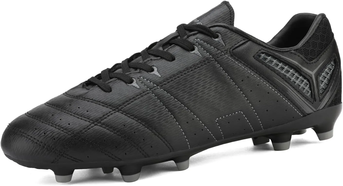 DREAM PAIRS Mens Sport Flexible Athletic Lace Up Light Weight Outdoor Cleats Football Soccer Shoes
