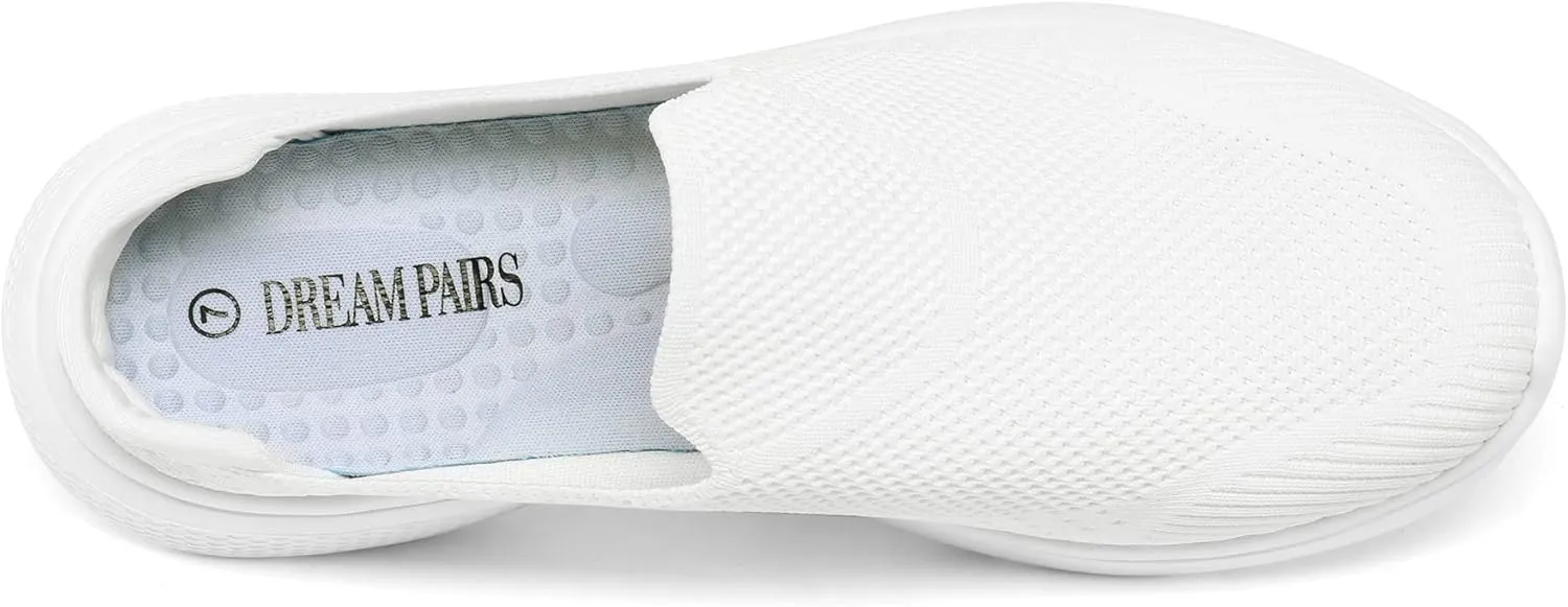 DREAM PAIRS Mules for Women Shoes Slip on Sneakers Knit Flats Lightweight Breathable Comfortable Walking Shoes
