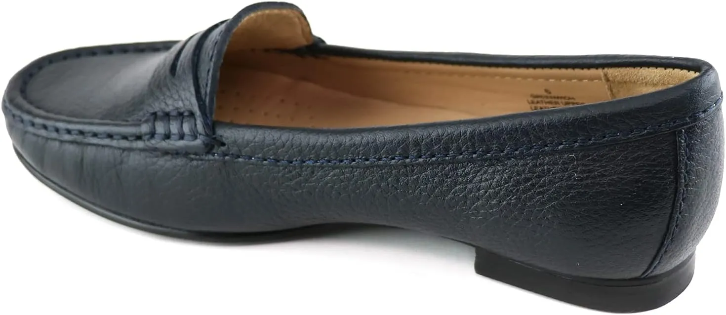Driver Club USA Women's Genuine Leather Made in Brazil Greenwich Loafer