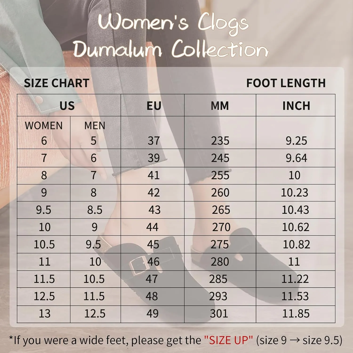 Dumalum Women's Suede Clog Leather Mules Arch Support Potato Shoes with Comfort Cork Footbed - Clogs for Women Men Unisex Antislip Slippers Sandals