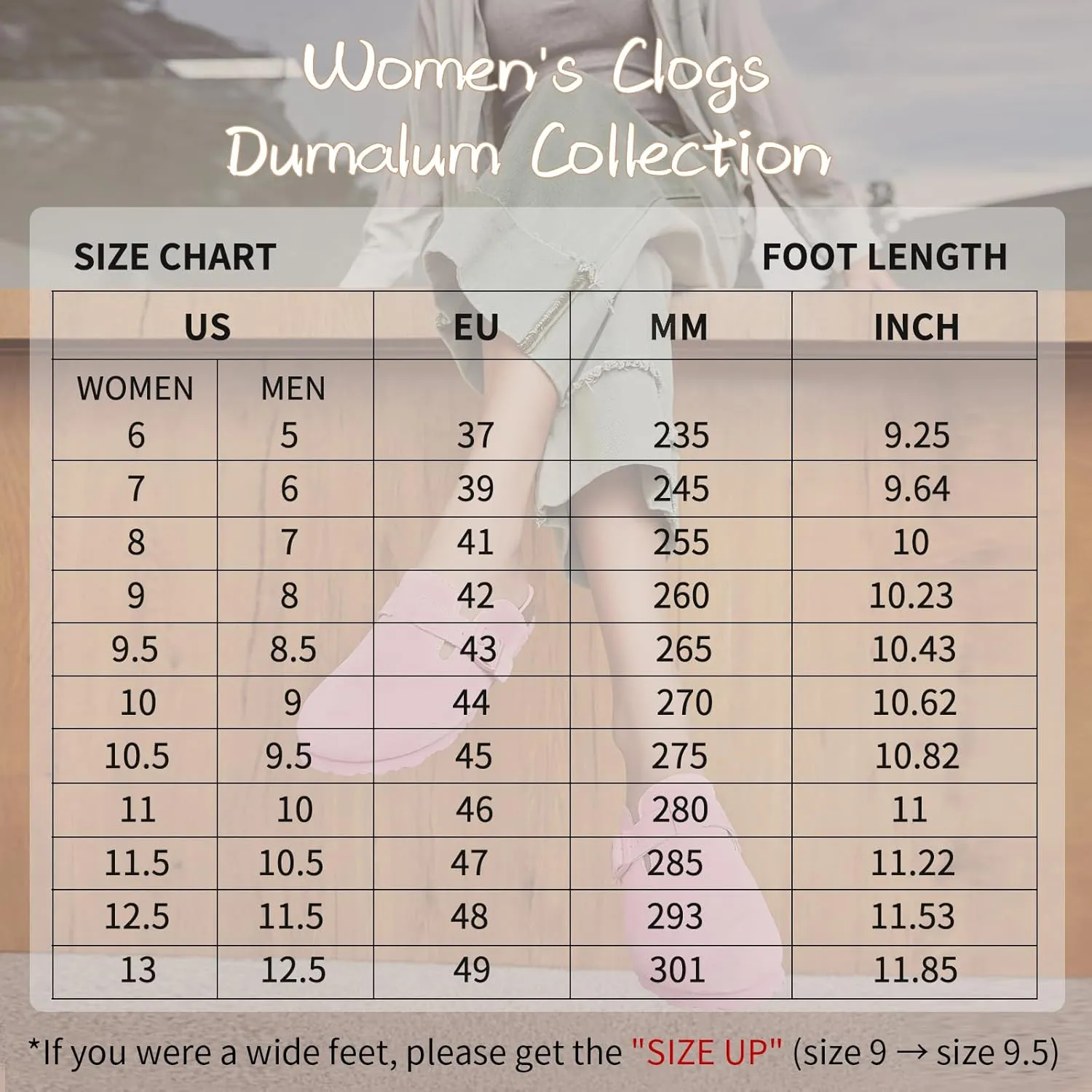 Dumalum Women's Suede Clog Leather Mules Arch Support Potato Shoes with Comfort Cork Footbed - Clogs for Women Men Unisex Antislip Slippers Sandals