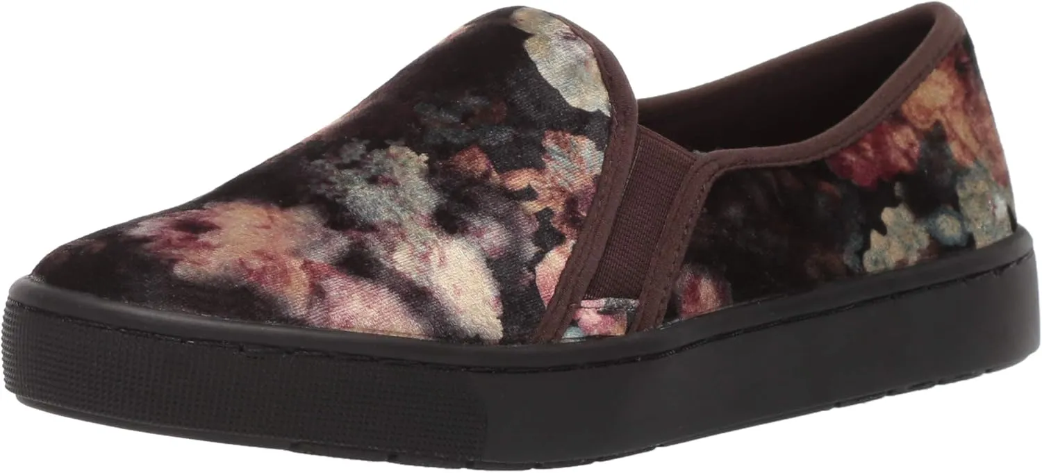 Easy Street Women's Plaza Sneaker, Floral Velvet, 5 M US
