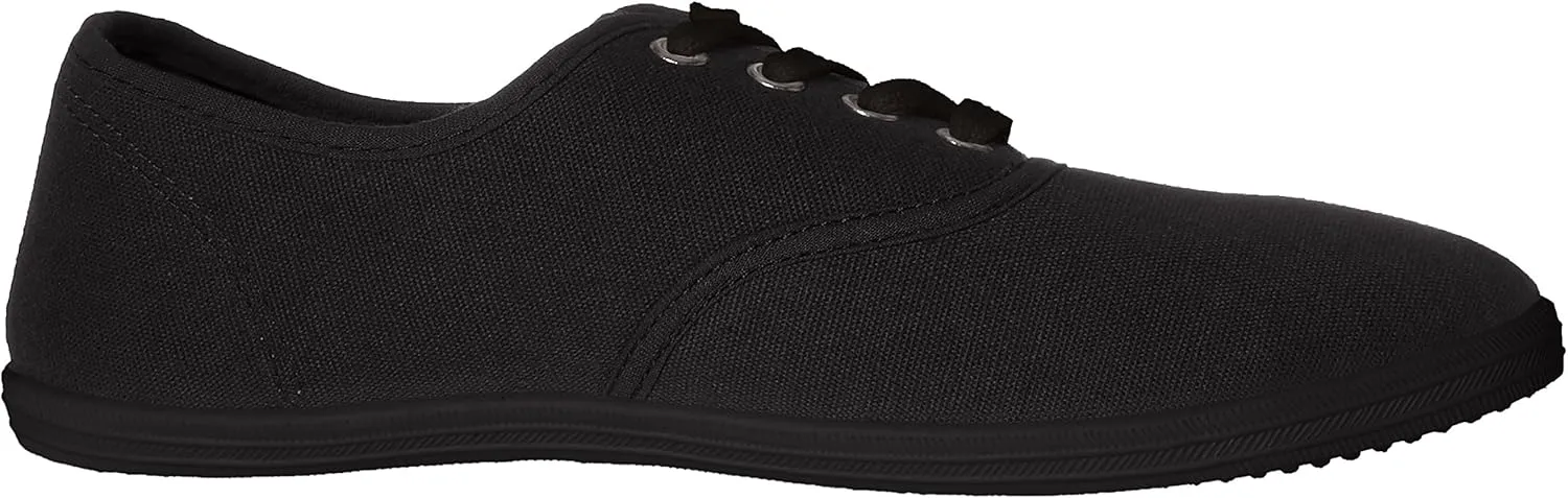 Easy USA - Womens Canvas Lace Up Shoe with Padded Insole