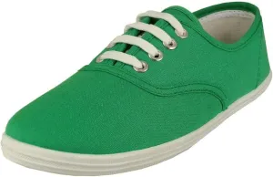Easy USA - Womens Canvas Lace Up Shoe with Padded Insole