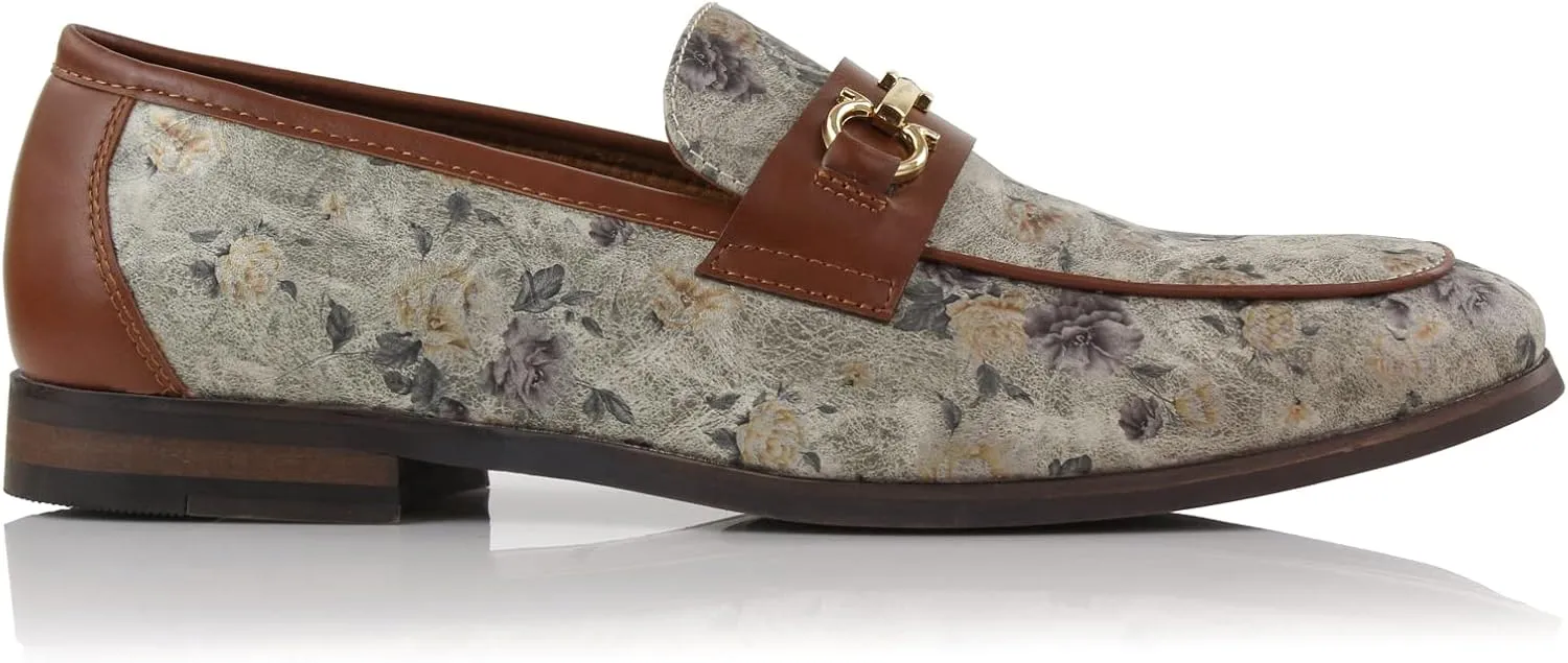 Ferro Aldo Demitri MFA19683 Classic Moc-Toe Penny Loafers with Decorative Buckle