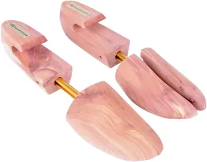 FootFitter Shoe Trees for Men & Women, Wide Heel Split Toe, Aromatic Cedar Boot & Shoe Shaper - USA Grown Cedar Wood
