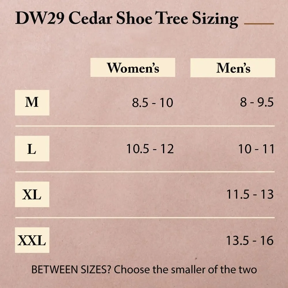 FootFitter Shoe Trees for Men & Women, Wide Heel Split Toe, Aromatic Cedar Boot & Shoe Shaper - USA Grown Cedar Wood