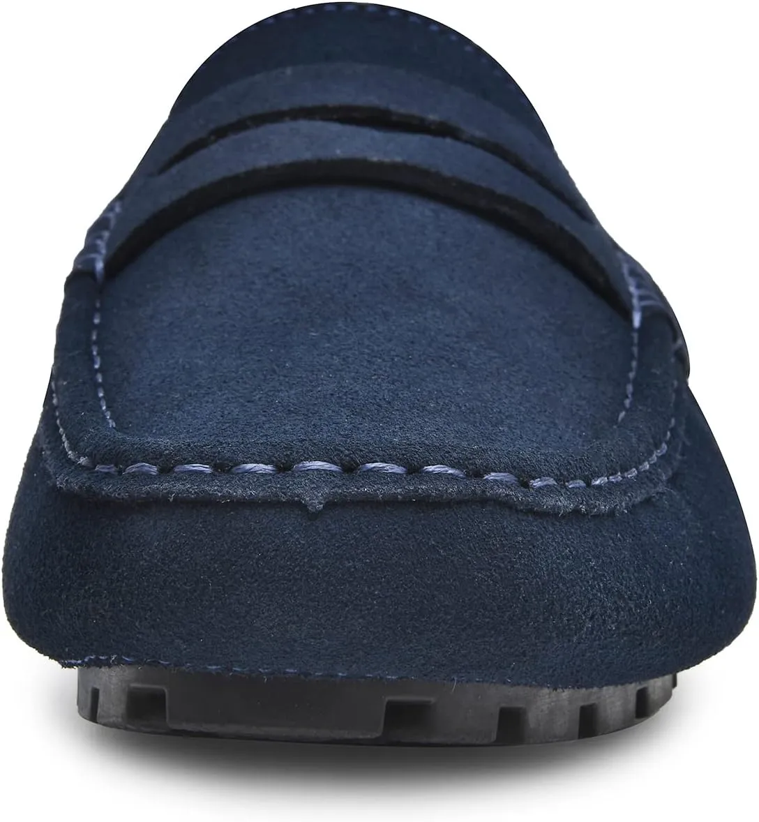 Go Tour Mens Handmade Suede Leather Mules Clog Slippers Breathable Leather Slip on Shoes Casual Loafers