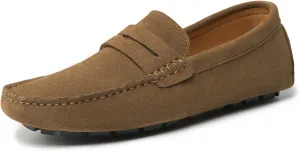 Go Tour Men's Penny Loafers Moccasin Driving Shoes Slip On Flats Boat Shoes