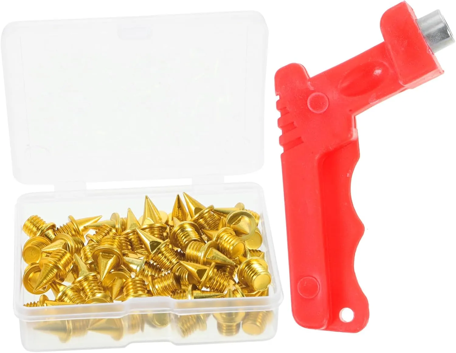 Golf Shoe Spikes 52pcs Replacement Track Spikes Steel Material Easy to Install