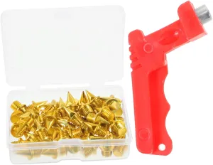 Golf Shoe Spikes 52pcs Replacement Track Spikes Steel Material Easy to Install