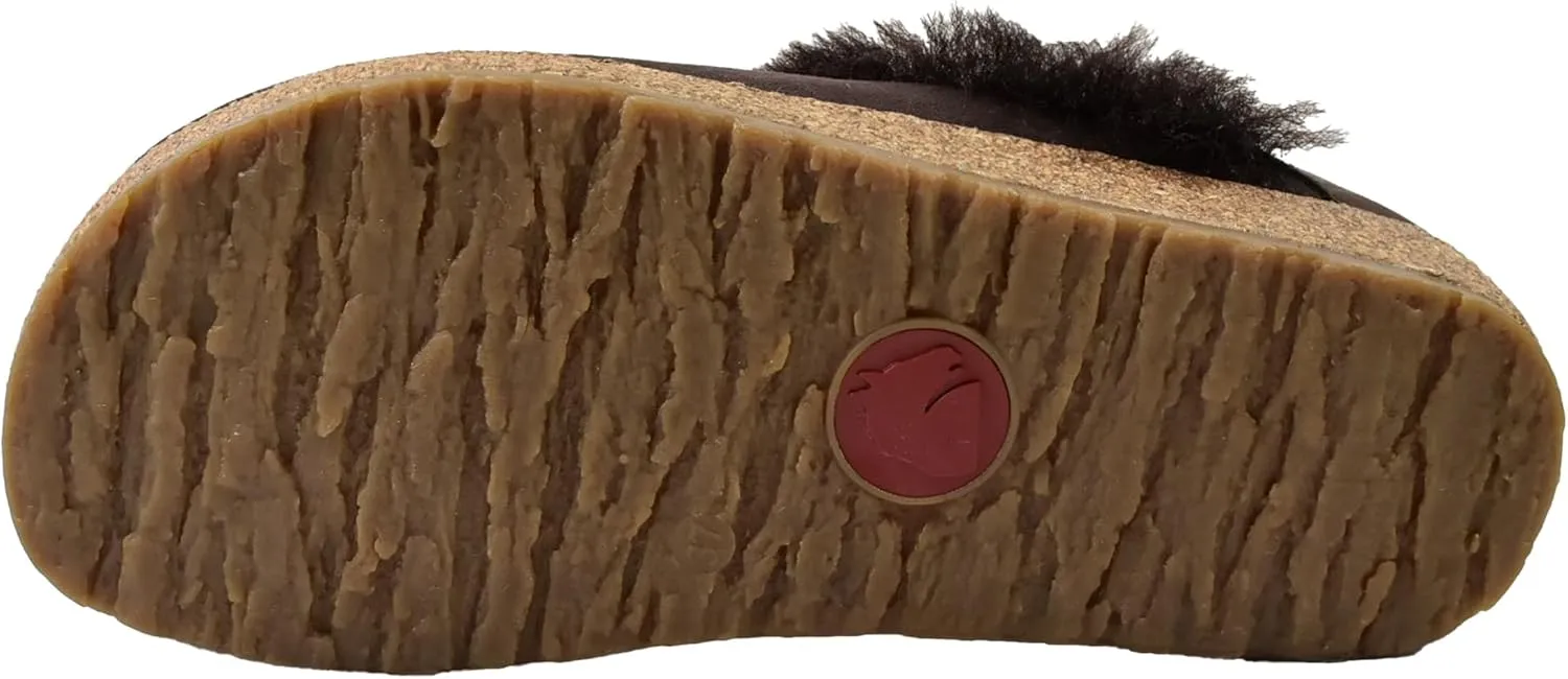 HAFLINGER Men's Shetland Lambskin Indoor/Outdoor Clogs Shoes