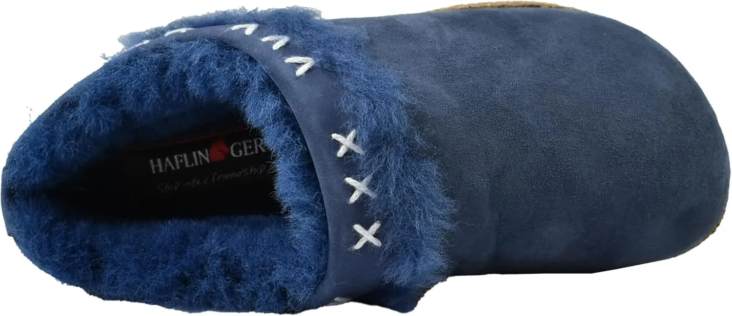 HAFLINGER Men's Shetland Lambskin Indoor/Outdoor Clogs Shoes