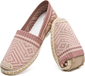 HEAWISH Ballet Flats for Women Loafer Slip on Shoes,Breathable Womens Shoes Dressy Casual Espadrilles for Women Rope Loafer Flats