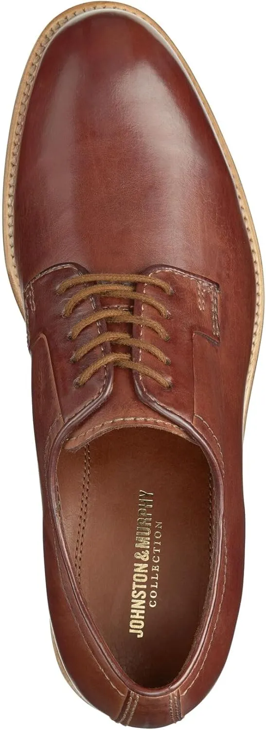Johnston & Murphy Dudley Plain Toe Lace-Up Dress Shoe