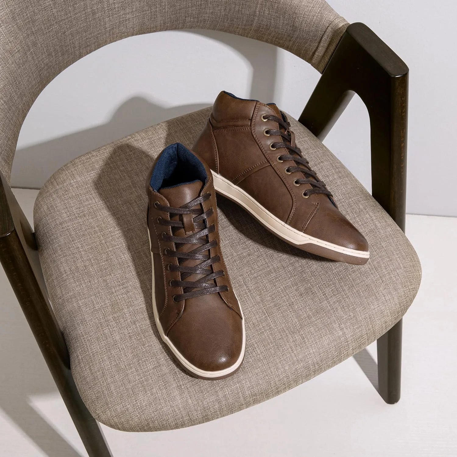 Jousen Men's Casual Shoes High Top Fashion Sneaker Lightweight Men Boots Shoes