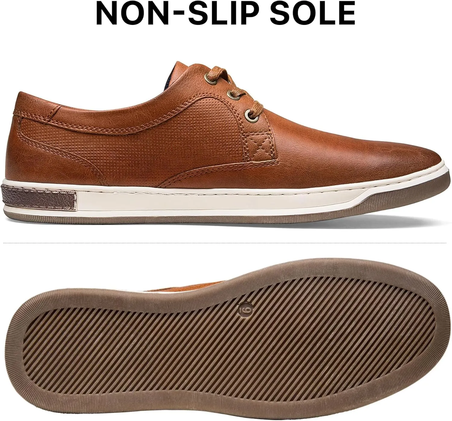 Jousen Men's Fashion Sneakers Classic Retro Casual Shoes for Men Breathable Business Dress Sneaker