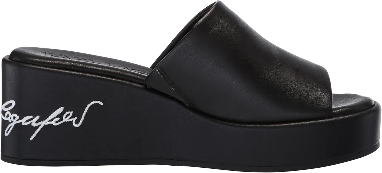 KARL LAGERFELD womens Calvina Espadrille Wedge Sandal