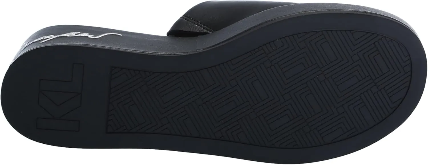 KARL LAGERFELD womens Calvina Espadrille Wedge Sandal