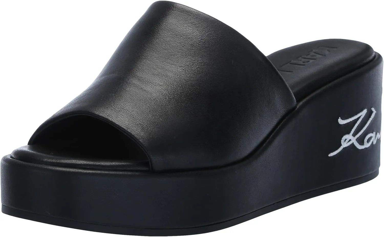 KARL LAGERFELD womens Calvina Espadrille Wedge Sandal
