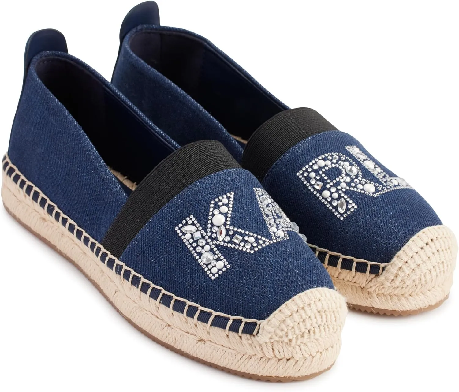 KARL LAGERFELD Women's Cushioned Insole Everyday Manika-Flat Espadrille Platform