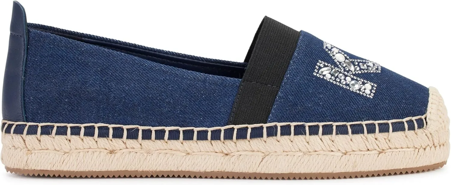 KARL LAGERFELD Women's Cushioned Insole Everyday Manika-Flat Espadrille Platform