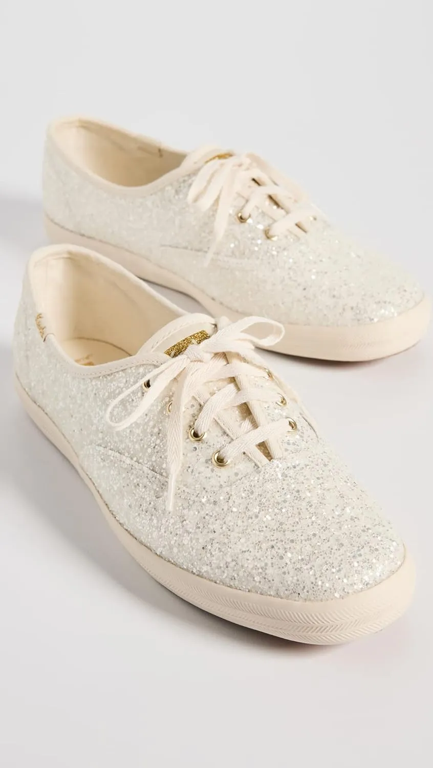 Keds Women's Champion Glitter Lace Up Sneaker
