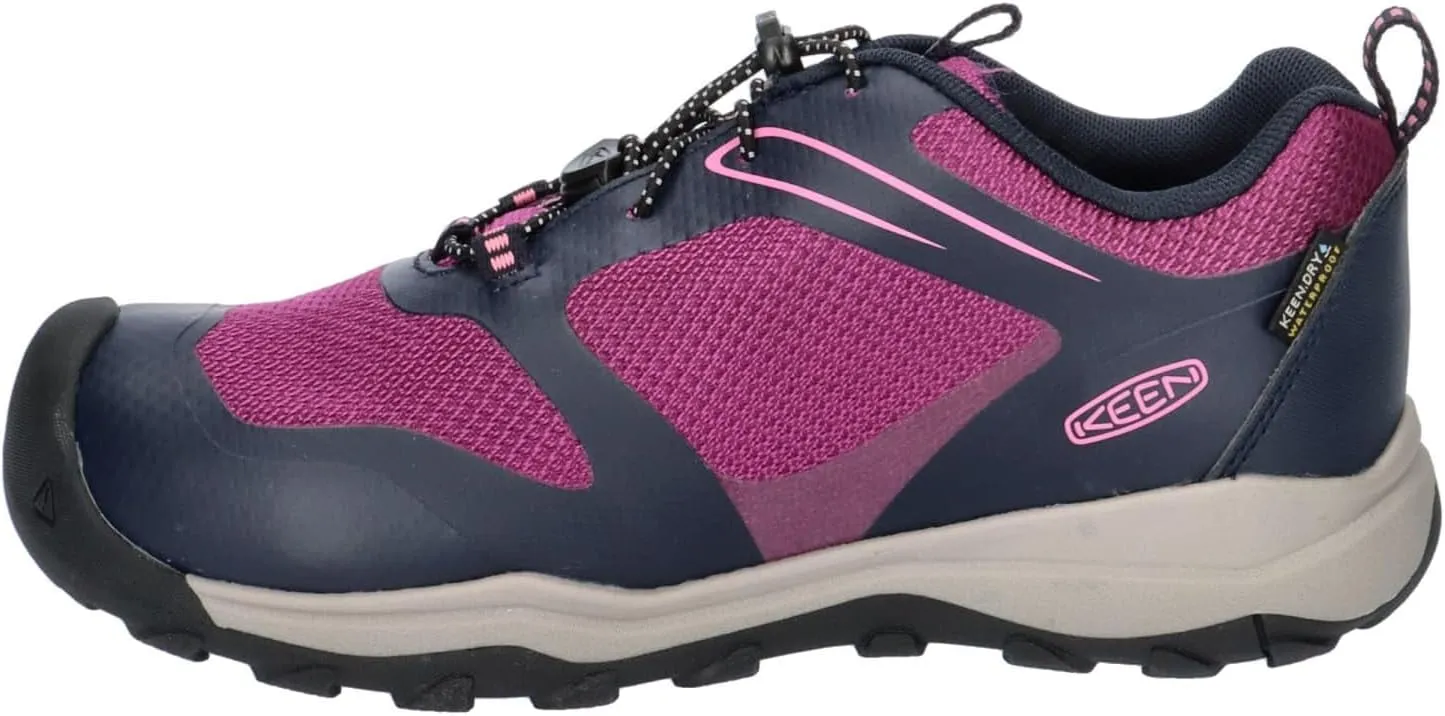 KEEN Kids' Wanduro Low Height Waterproof Easy On Durable Hiking Sneaker