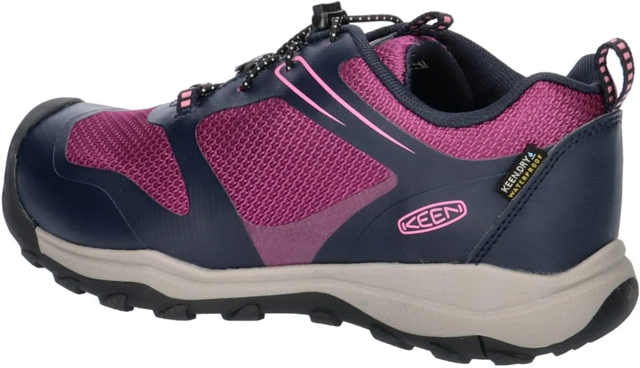 KEEN Kids' Wanduro Low Height Waterproof Easy On Durable Hiking Sneaker