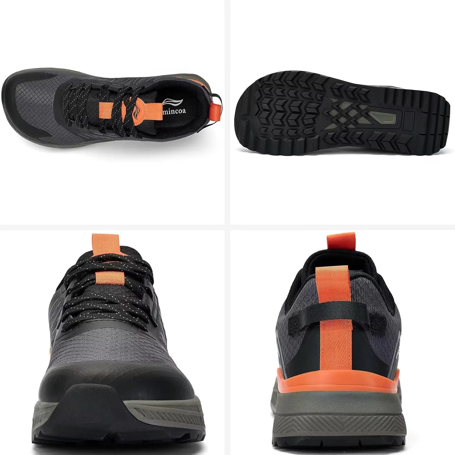 Lamincoa Wide Men's Sneakers Hiking Walking Lightweight Breathable Shoe Non-Slip Outdoor Sports Trail Running Tennis Sneaker