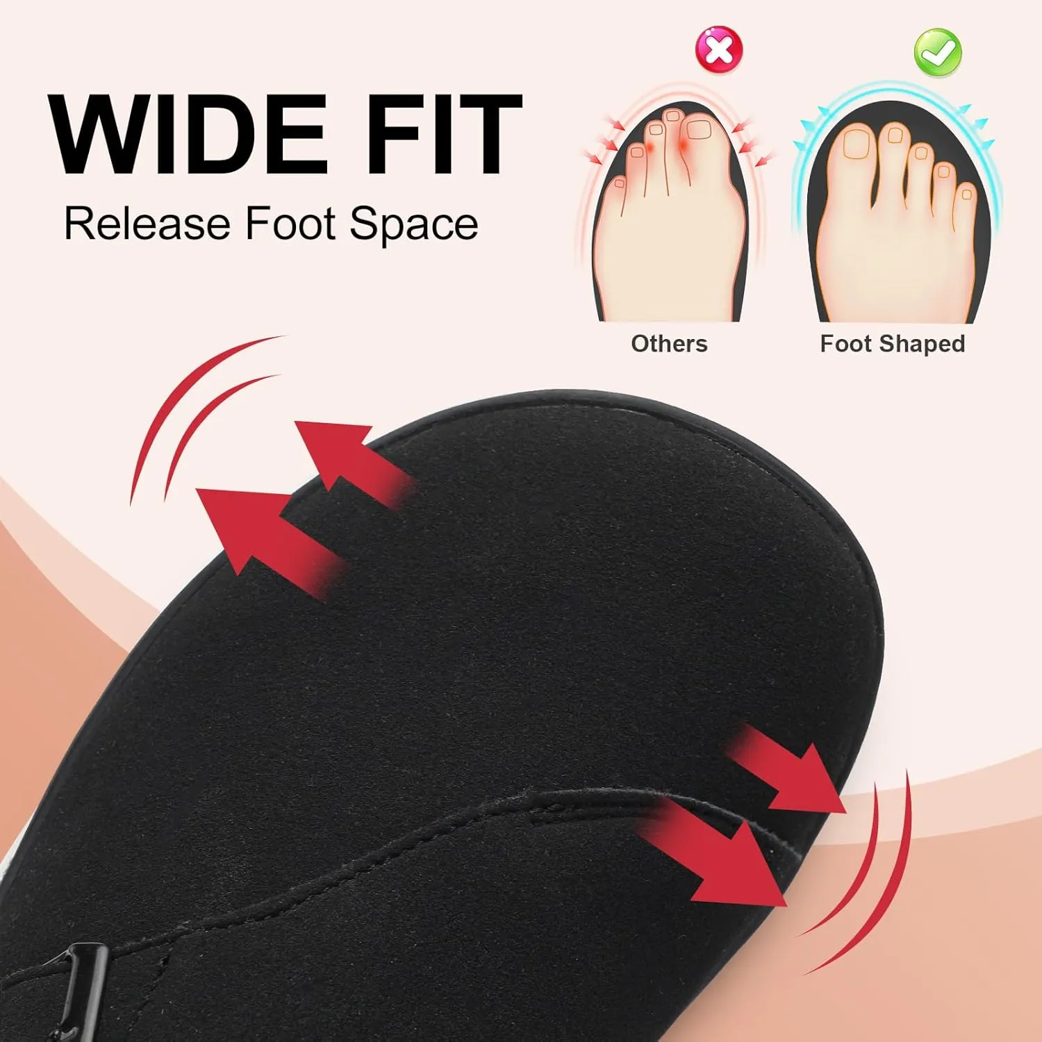 LeIsfIt Womens Wide Clogs Adjustable Diabetic Mules Slip on Clog Slippers for Swollen Edema Feet Wide Width Mules Potato Shoes