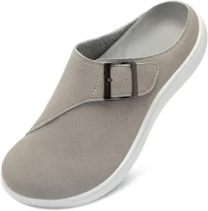 LeIsfIt Womens Wide Clogs Adjustable Diabetic Mules Slip on Clog Slippers for Swollen Edema Feet Wide Width Mules Potato Shoes