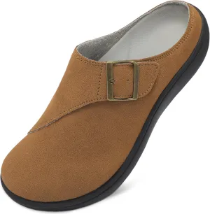 LeIsfIt Womens Wide Clogs Adjustable Diabetic Mules Slip on Clog Slippers for Swollen Edema Feet Wide Width Mules Potato Shoes
