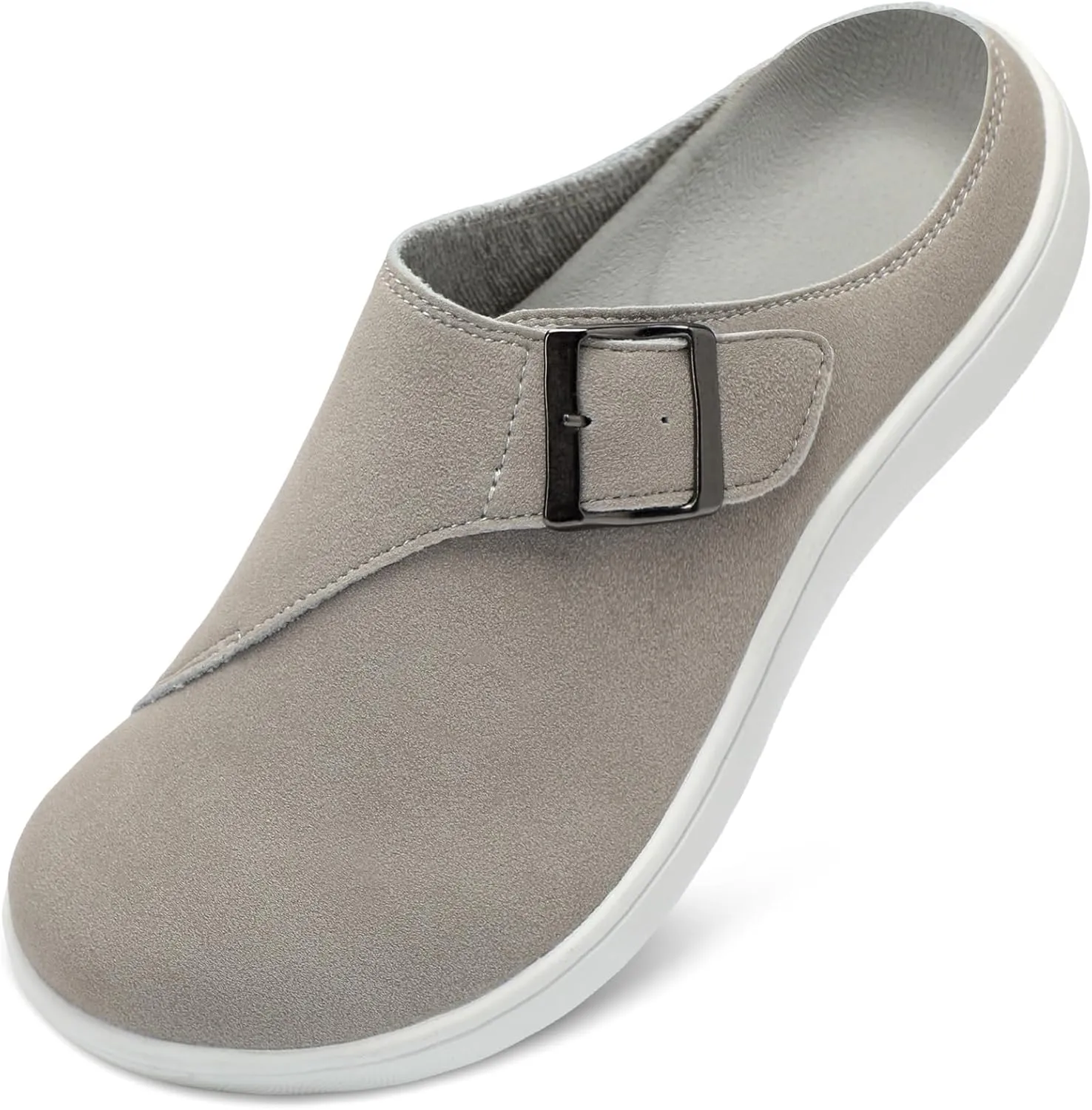 LeIsfIt Womens Wide Clogs Adjustable Diabetic Mules Slip on Clog Slippers for Swollen Edema Feet Wide Width Mules Potato Shoes