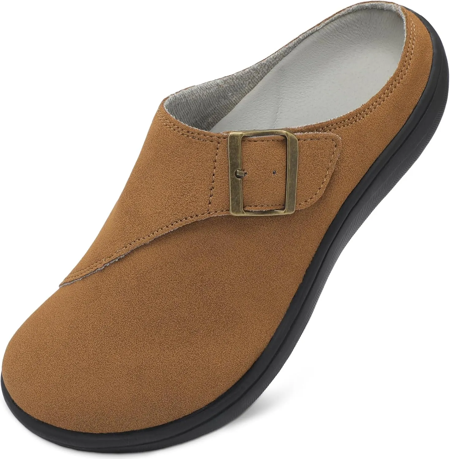 LeIsfIt Womens Wide Clogs Adjustable Diabetic Mules Slip on Clog Slippers for Swollen Edema Feet Wide Width Mules Potato Shoes