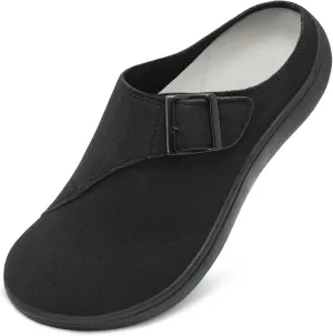 LeIsfIt Womens Wide Clogs Adjustable Diabetic Mules Slip on Clog Slippers for Swollen Edema Feet Wide Width Mules Potato Shoes