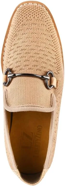LIBERTYZENO Boys Lizard Print Textile & Leather Kids Slip on Dress Loafer Shoes for Easter Gift