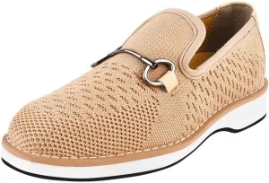 LIBERTYZENO Boys Lizard Print Textile & Leather Kids Slip on Dress Loafer Shoes for Easter Gift