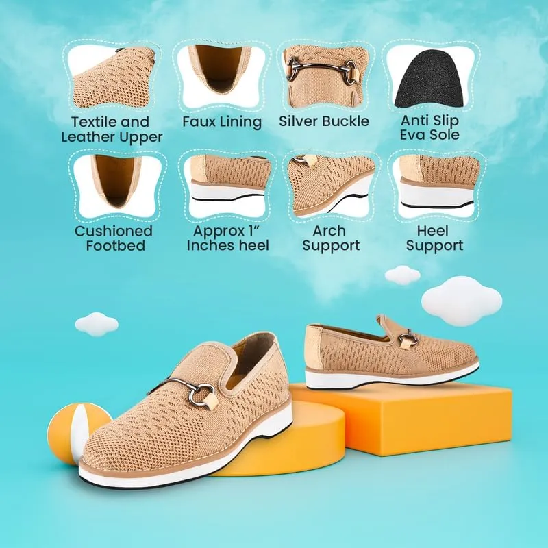 LIBERTYZENO Boys Lizard Print Textile & Leather Kids Slip on Dress Loafer Shoes for Easter Gift