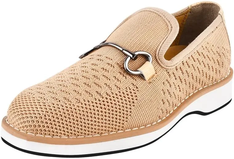 LIBERTYZENO Boys Lizard Print Textile & Leather Kids Slip on Dress Loafer Shoes for Easter Gift