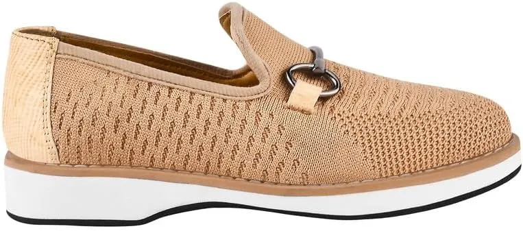 LIBERTYZENO Boys Lizard Print Textile & Leather Kids Slip on Dress Loafer Shoes for Easter Gift