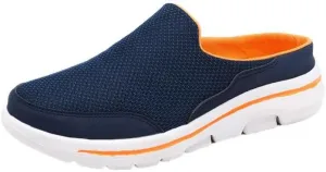 LLTMALL Men's Backless Mesh Walking Mules Shoes Comfort Slip on Garden Clog Slippers