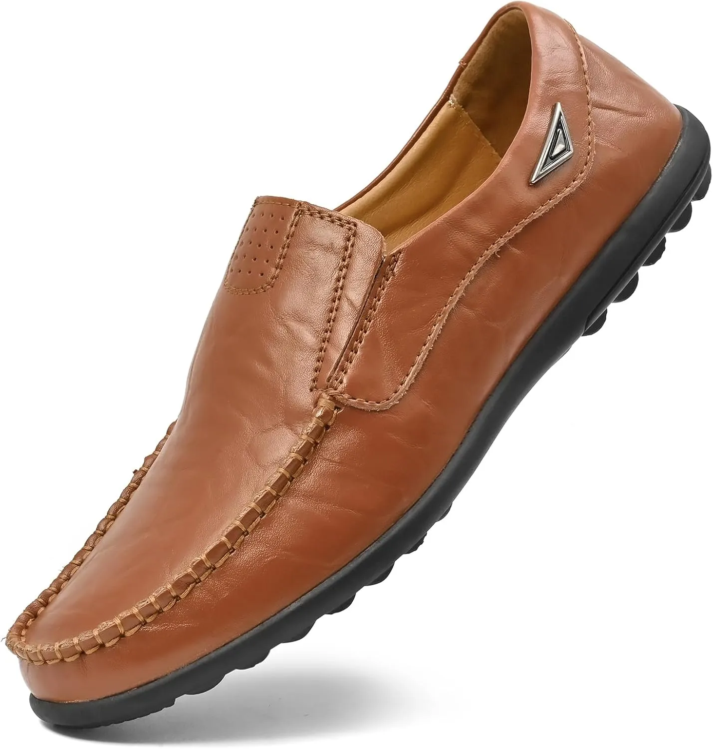 Loafer Premium Genuine Leather Men's Casual Shoes Slip On Mens Driving Penny Loafers for Men Lightweight Breathable