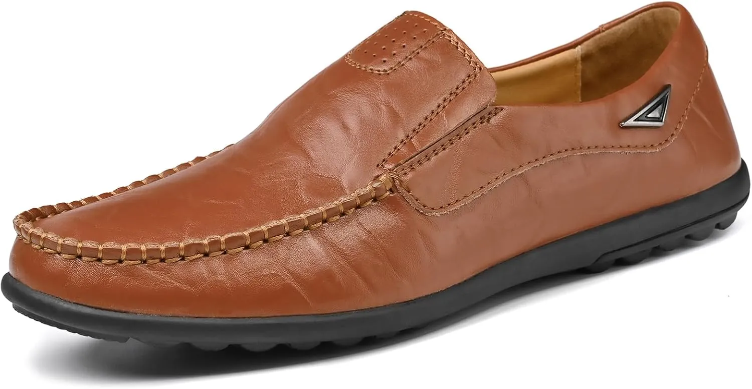 Loafer Premium Genuine Leather Men's Casual Shoes Slip On Mens Driving Penny Loafers for Men Lightweight Breathable