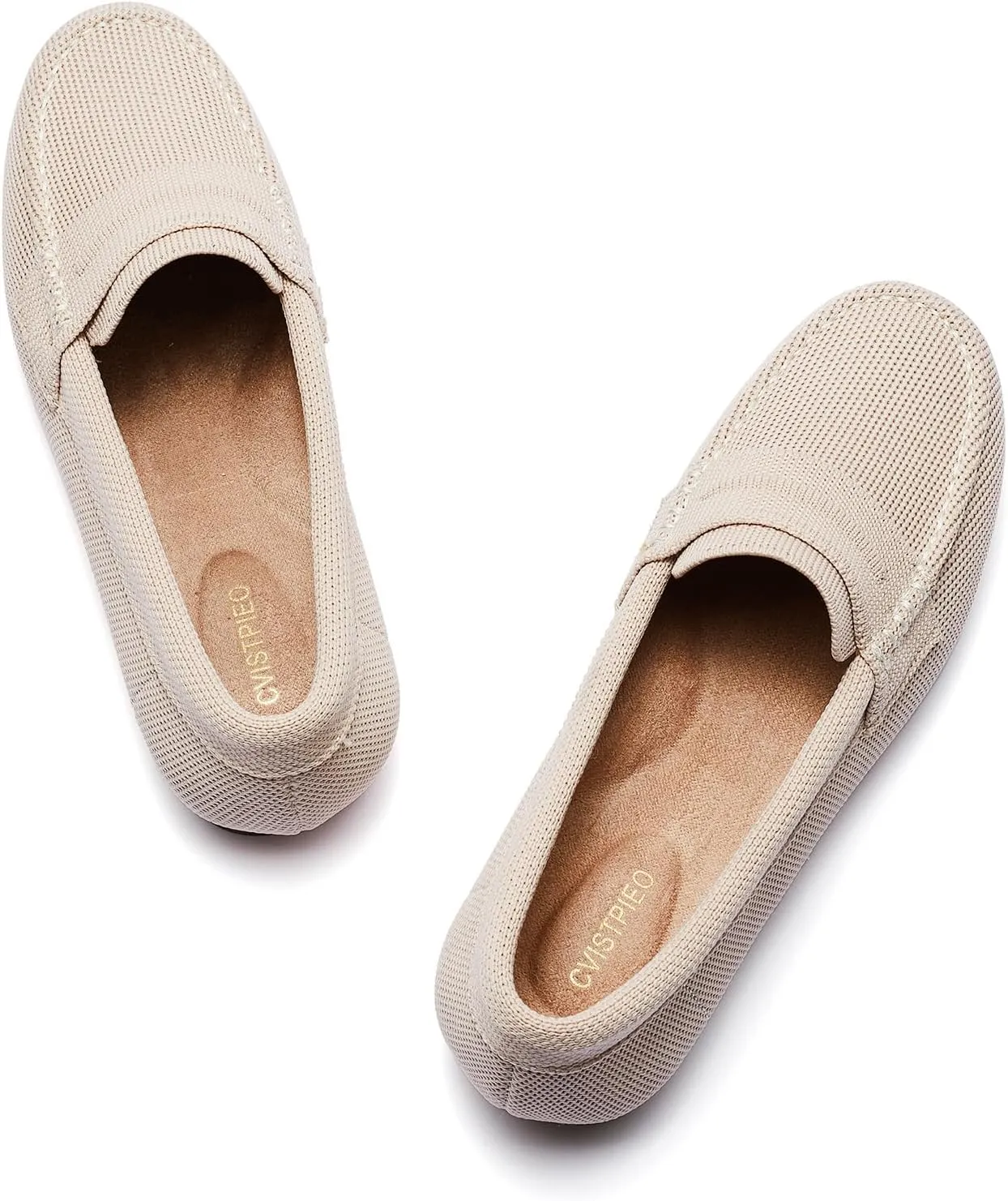 Loafers for Women Comfortable Dressy Casual Work Flats Lightweight & Breathable Slip On Walking Shoes Knit